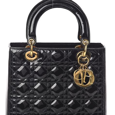 dior purse black|lady dior medium black.